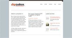 Desktop Screenshot of dtpzaken.nl